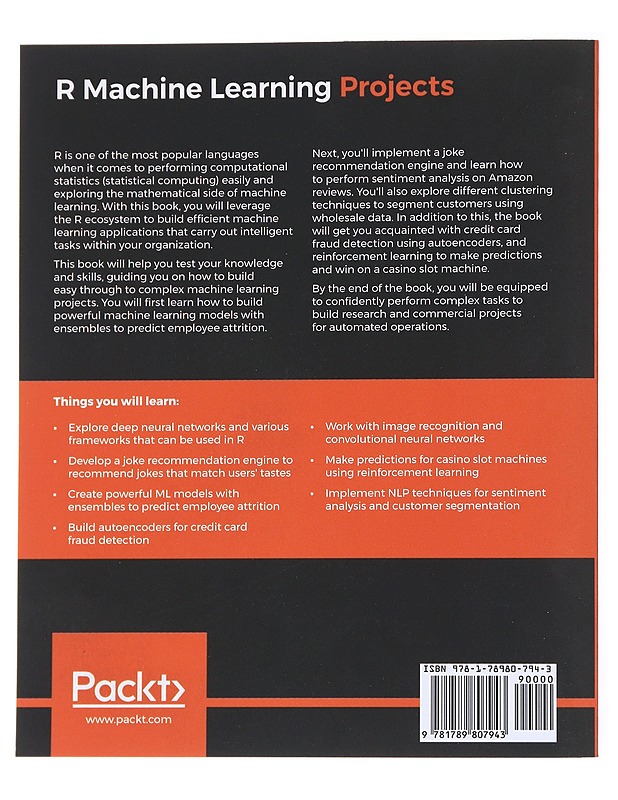 R Machine Learning Projects -Dr. Sulin Kumar Chinnamgari - Tietokirjat - 10105556905 - 1