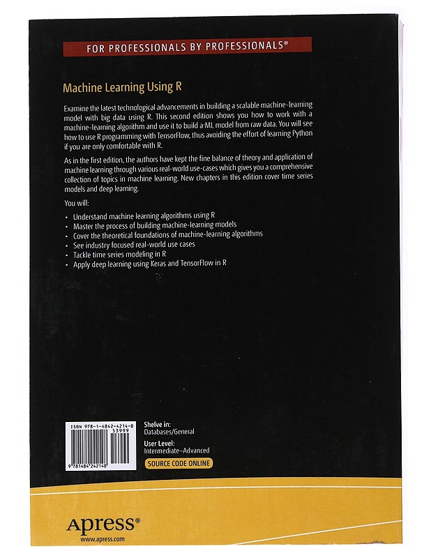 Machine Learning Using R -Karthik Ramasubramanian, Abhishek Singh - Tietokirjat - 10105556943 - 1