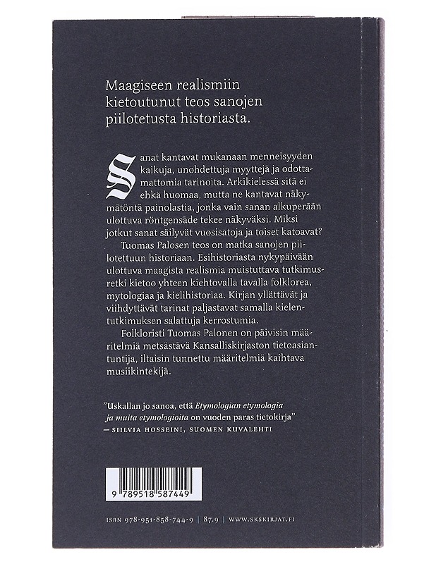 Etymologian etymologia ja muita etymologioita - Tuomas Palonen - Historiakirjat - 10105557008 - 1