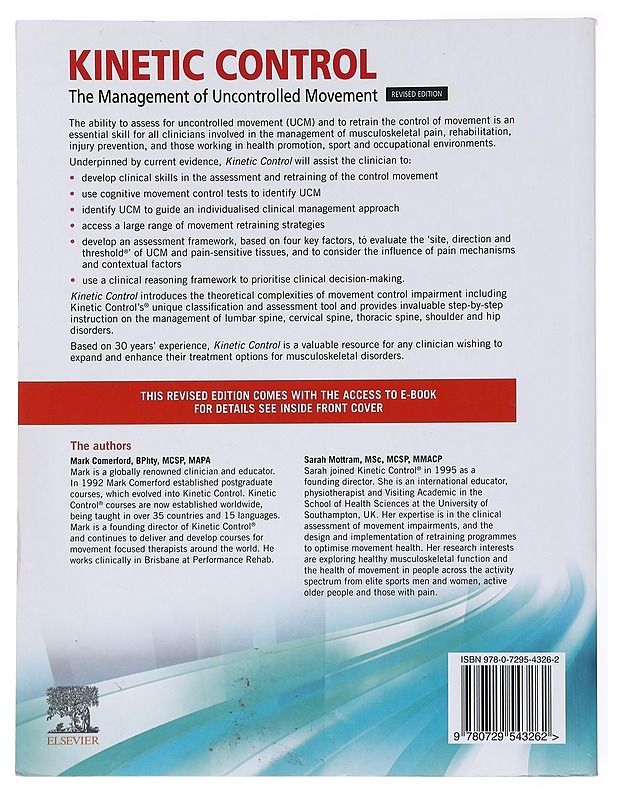 Kinetic control : the management of uncontrolled movement - Mark Comerford - Hyvinvointikirjat - 10105557039 - 1