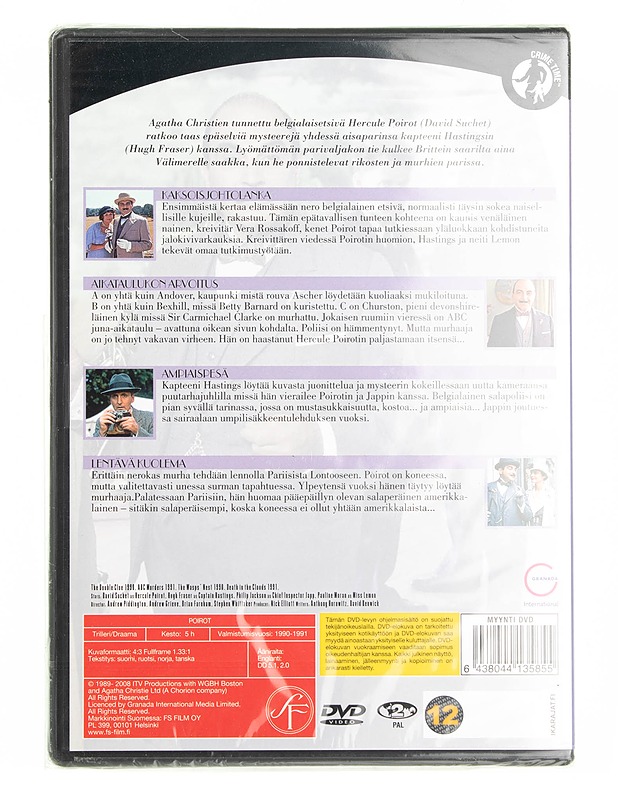 Poirot kausi 8 - DVD - DVD-elokuvat - 10105557057 - 1