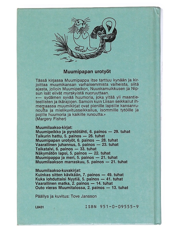 Muumipapan urotyöt - Jansson, Tove - Lastenkirjat - 10105557089 - 1