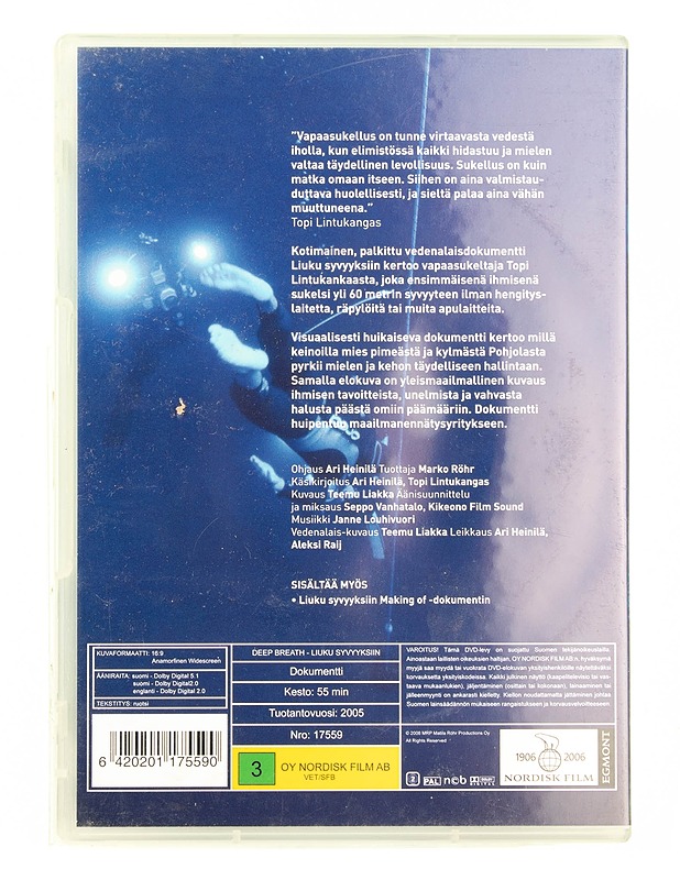 Liuku syvyyksiin - DVD - DVD-elokuvat - 10105557105 - 1