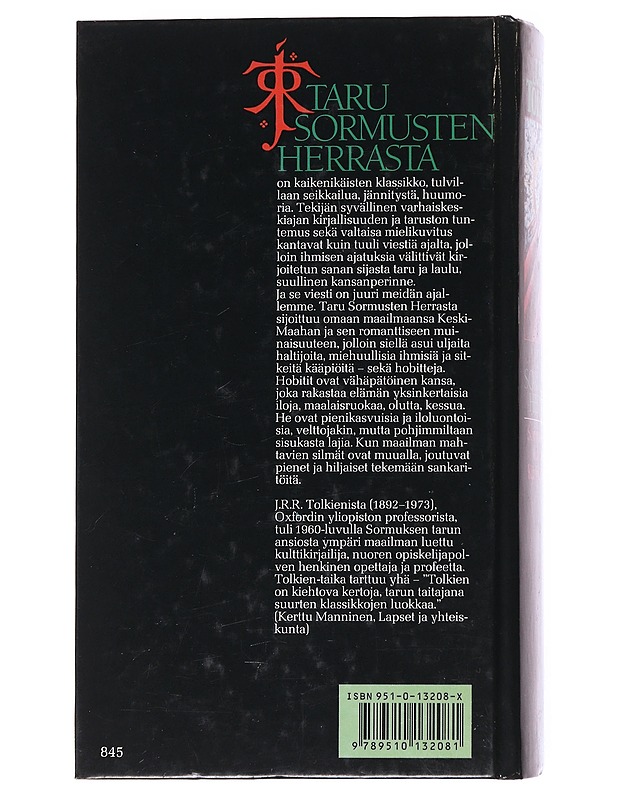 Taru sormusten herrasta - Tolkien, J. R. R. - Fantasia- ja scifi - 10105557109 - 1