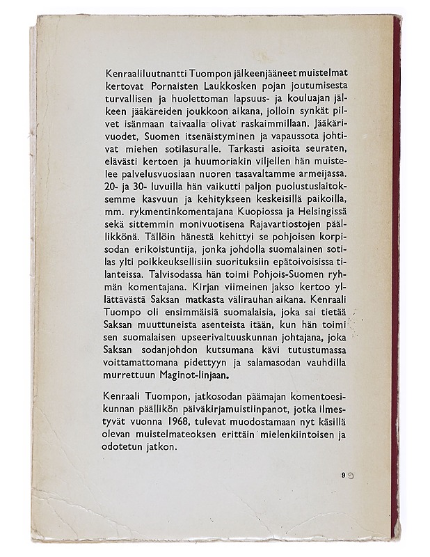 Sotilaan tilinpäätös - W. E. Tuompo - Historiakirjat - 10105557112 - 1