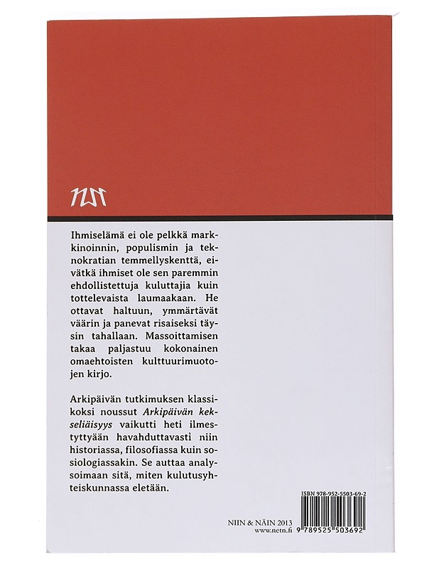 Arkipäivän kekseliäisyys. 1, Tekemisen tavat - Certeau, Michel de - Tietokirjat - 10105557122 - 1