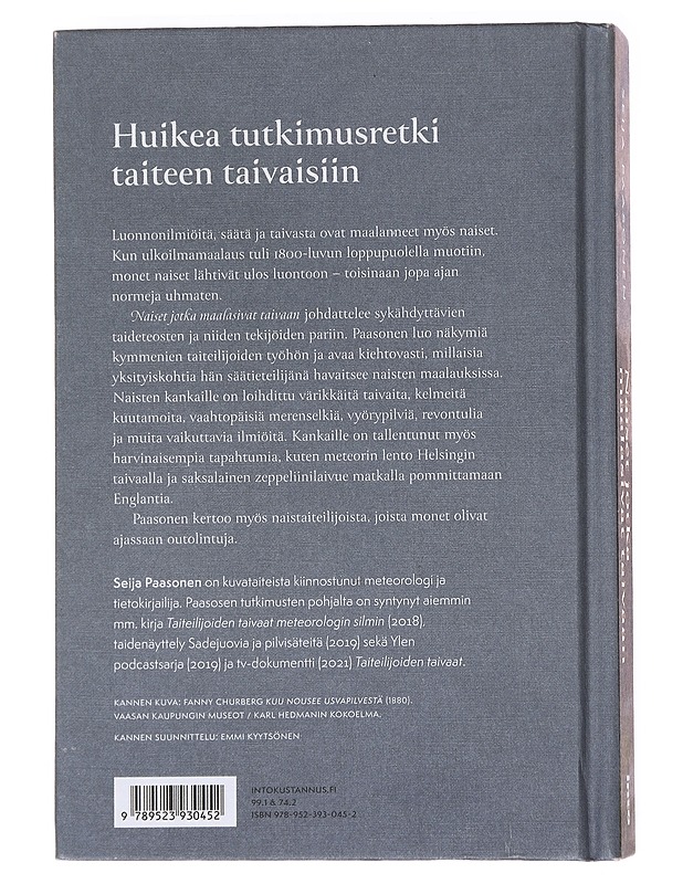 Naiset jotka maalasivat taivaan - Seija Paasonen - Kaunokirjallisuus - 10105557140 - 1