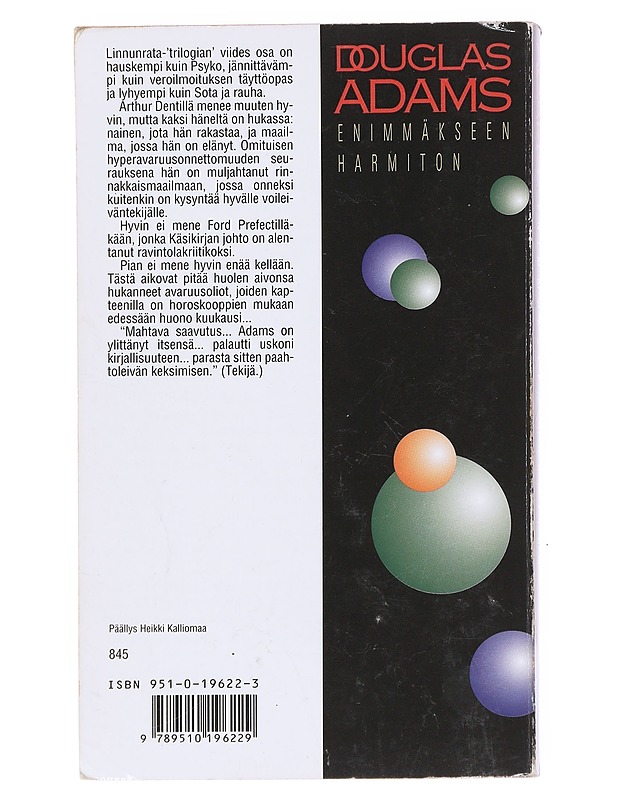 Enimmäkseen harmiton - Adams, Douglas - Fantasia- ja scifi - 10105557152 - 1