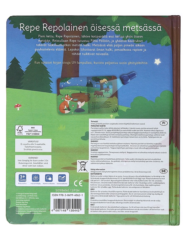 Repe Repolainen öisessä metsässä - Nicola Berger - Lastenkirjat - 10105557193 - 1
