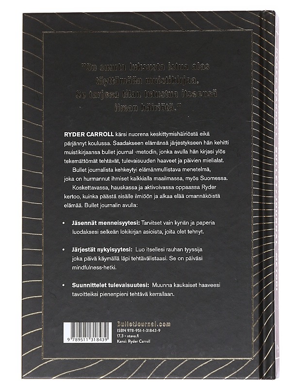 Bullet Journal -metodi / jäsennä menneisyytesi, järjestä nykyisyytesi, suunnittele tulevaisuutesi - Carroll, Ryder - Kaunokirjallisuus - 10105557236 - 1
