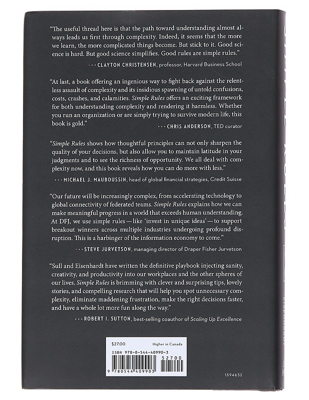 Simple rules : how to thrive in a complex world - Sull, Donald N. - Tietokirjat ja oppaat - 10105557237 - 1
