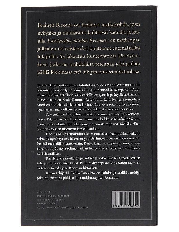 Kävelyretkiä antiikin Roomassa - Tuomisto, Pekka - Harrastekirjat - 10105557241 - 1