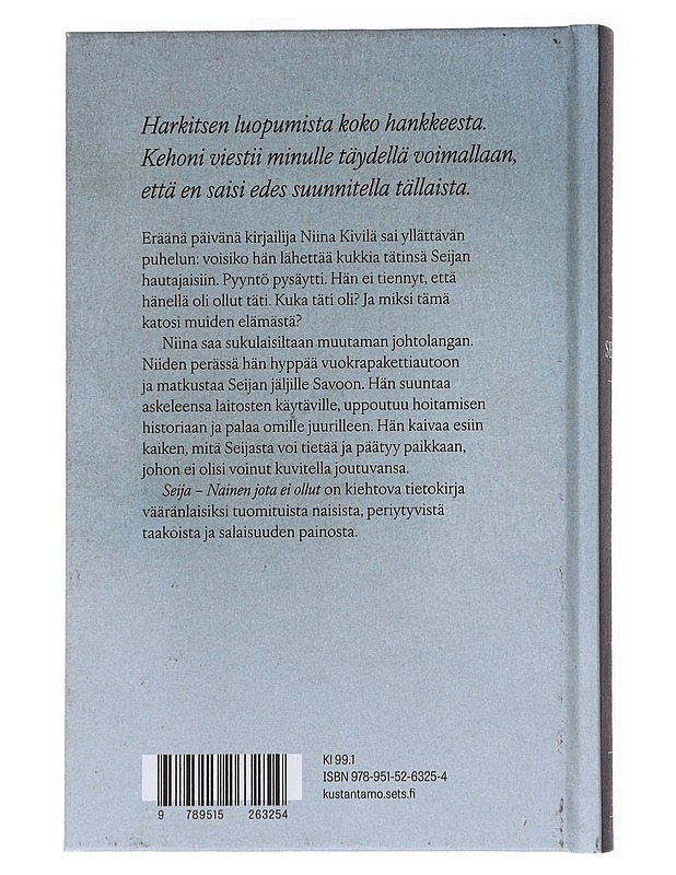 Seija : nainen jota ei ollut - Niina Kivilä - Elämäkerrat ja muistelmat - 10105557331 - 1