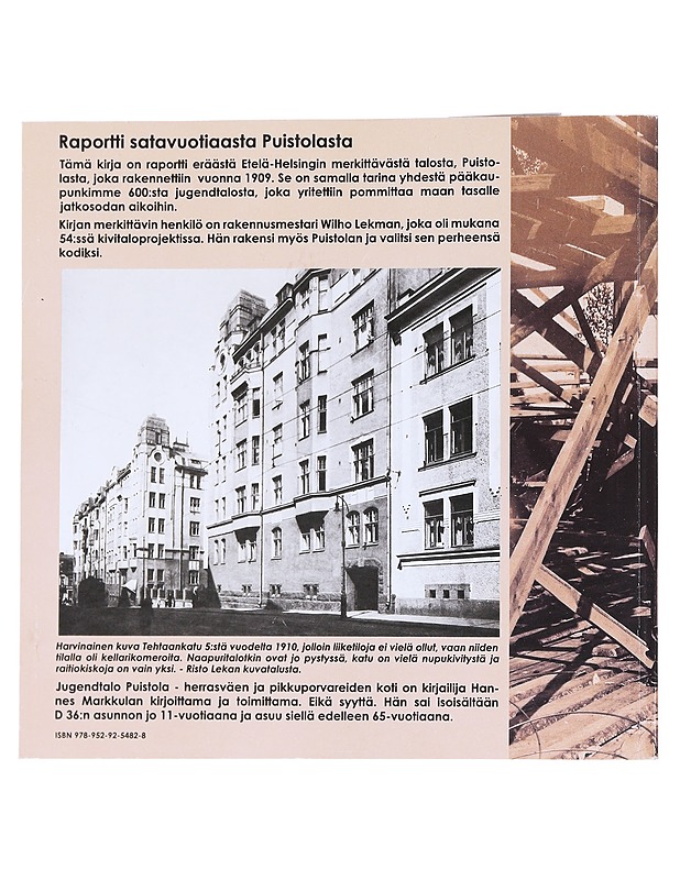 Jugendtalo Puistola : herrasväen ja pikkuporvareiden koti - Hannes Markkula - Historiakirjat - 10105557375 - 1