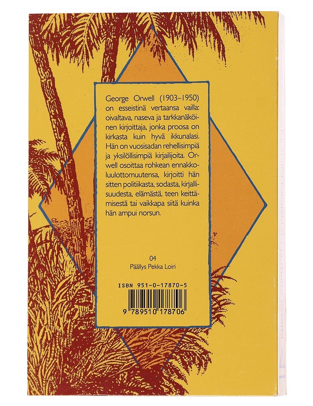 Kun ammuin norsun ja muita esseitä - Orwell, George - Elämäkerrat ja muistelmat - 10105557501 - 1