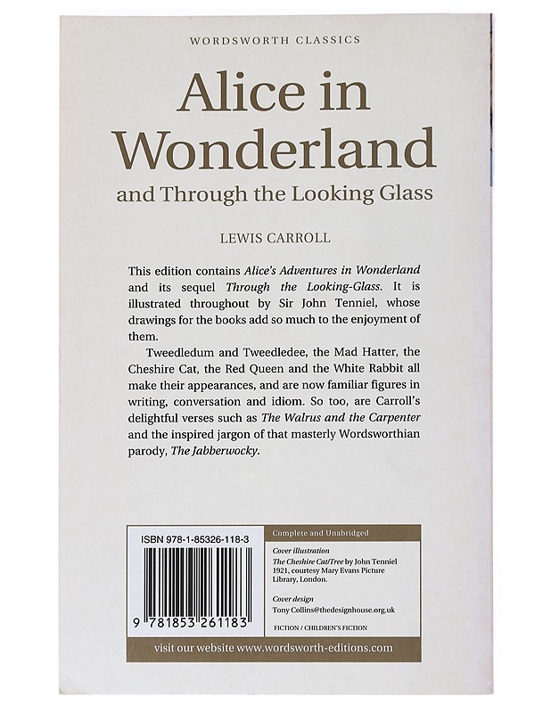 Alice in Wonderland and Through the Looking Glass - Carroll, Lewis - Lastenkirjat - 10105557566 - 1