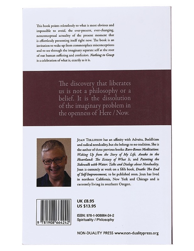 Nothing to Grasp - Tollifson, Joan - Tietokirjat ja oppaat - 10105557604 - 1