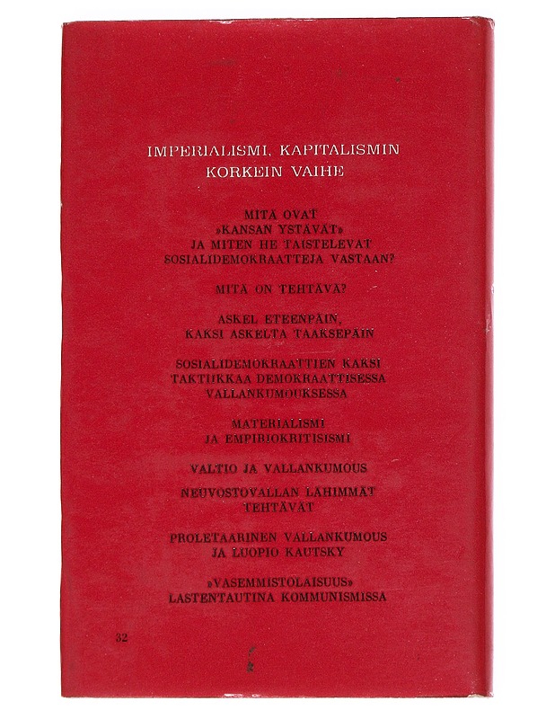 V.I. Lenin: Imperialismi, kapitalismin korkein vaihe - Romaanit ja novellit - 10105557625 - 1