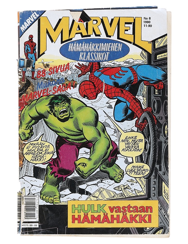 Hämähäkkimiehen klassikot N:o 8/1990 + Marvel Saga N:o 6 - Sarjakuvat - 10105557655 - 0