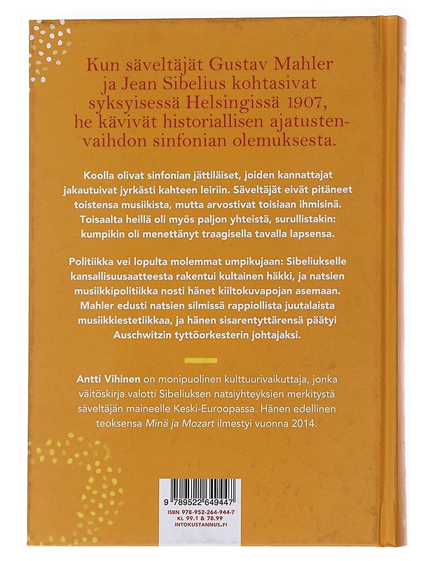 Sibelius & Mahler / kohtaaminen Helsingissä - Antti Vihinen - Tietokirjat ja oppaat - 10105557668 - 1