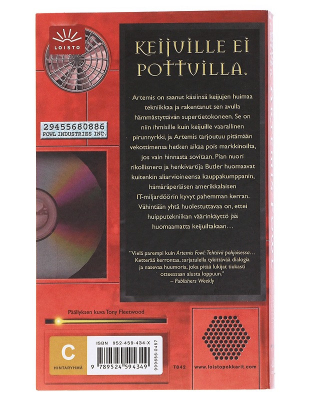 Artemis Fowl : ikuisuuskoodi - Colfer, Eoin - Fantasia- ja scifi - 10105557747 - 1