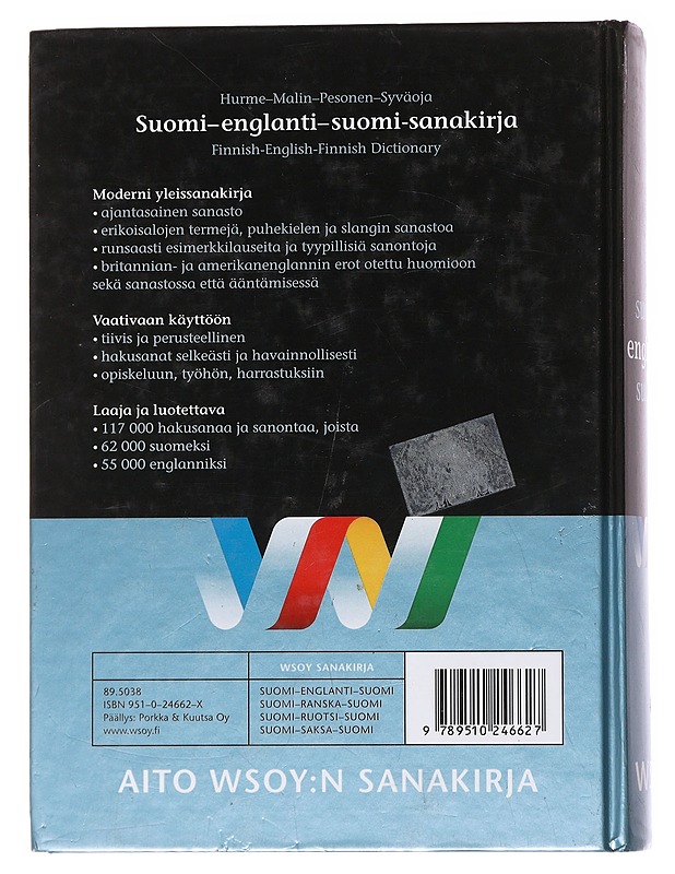 Suomi-englanti-suomi-sanakirja - Malin, Riitta-Leena - Tietokirjat ja oppaat - 10105557755 - 1