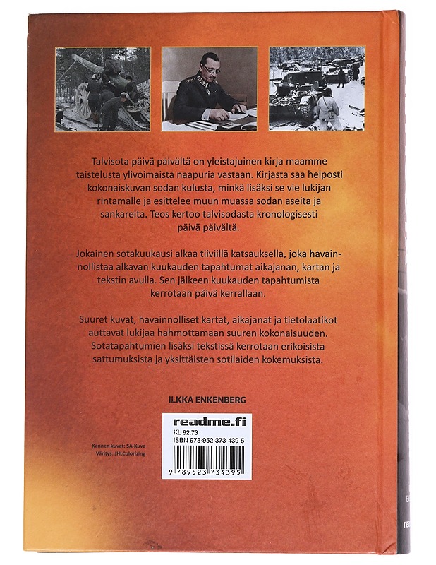 Talvisota päivä päivältä - Ilkka Enkenberg - Historiakirjat - 10105557778 - 1