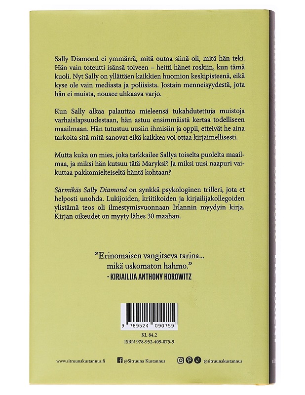 Särmikäs Sally Diamond - Nugent, Liz - Jännitys ja dekkarit - 10105557797 - 1