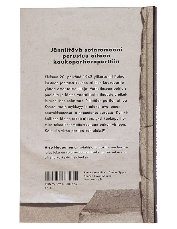 Kaukopartio Rastas / tosipohjainen sotaromaani - Atso Haapanen - Romaanit ja novellit - 10105557804 - 1
