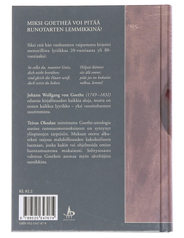 Runotarten lemmikki - Der Musensohn - Runot ja näytelmät - 10105557837 - 1