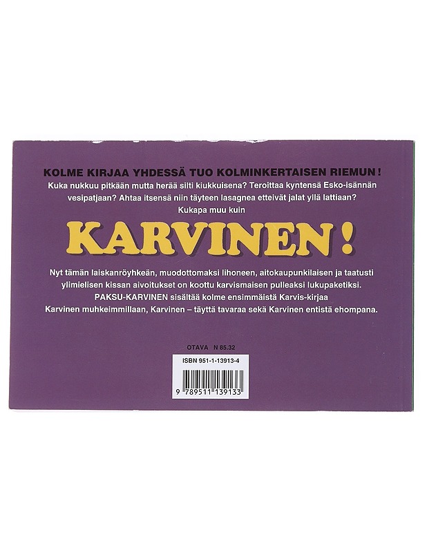 Paksu-Karvinen - Davis, Jim - Sarjakuvat - 10105557888 - 1