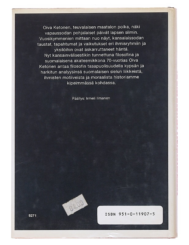 Kansakunta Murroksessa -Oiva Ketonen - Kaunokirjallisuus - 10105557891 - 1