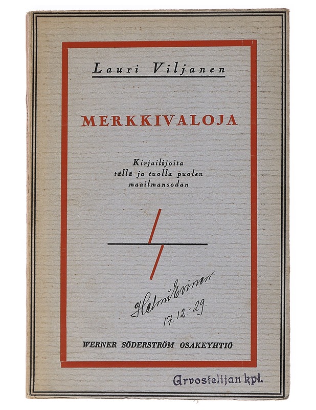 Merkkivaloja - Lauri Viljanen - Historiakirjat - 10105557905 - 0