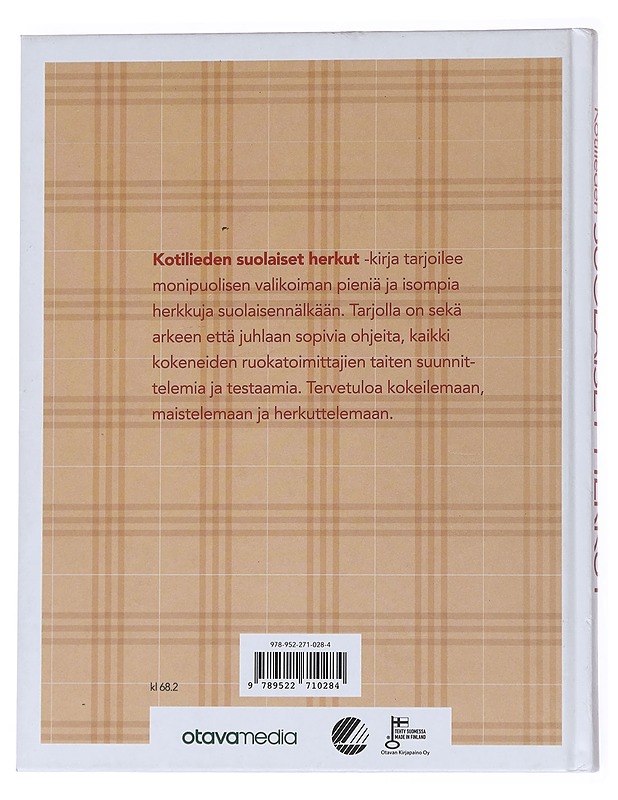 Kotilieden suolaiset herkut - Schröder, Katri - Ruokakirjat - 10105557966 - 1
