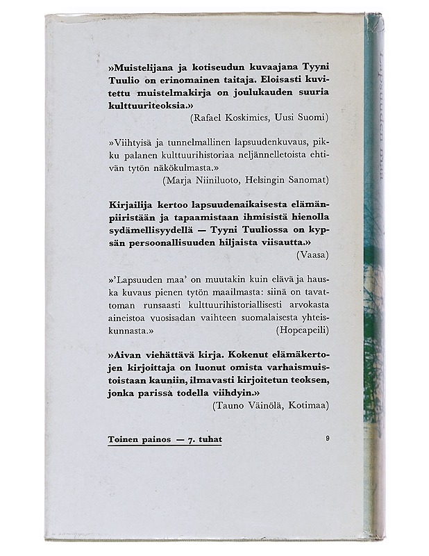 Lapsuuden Maa - Tyyni Tuulio - Romaanit ja novellit - 10105557971 - 1