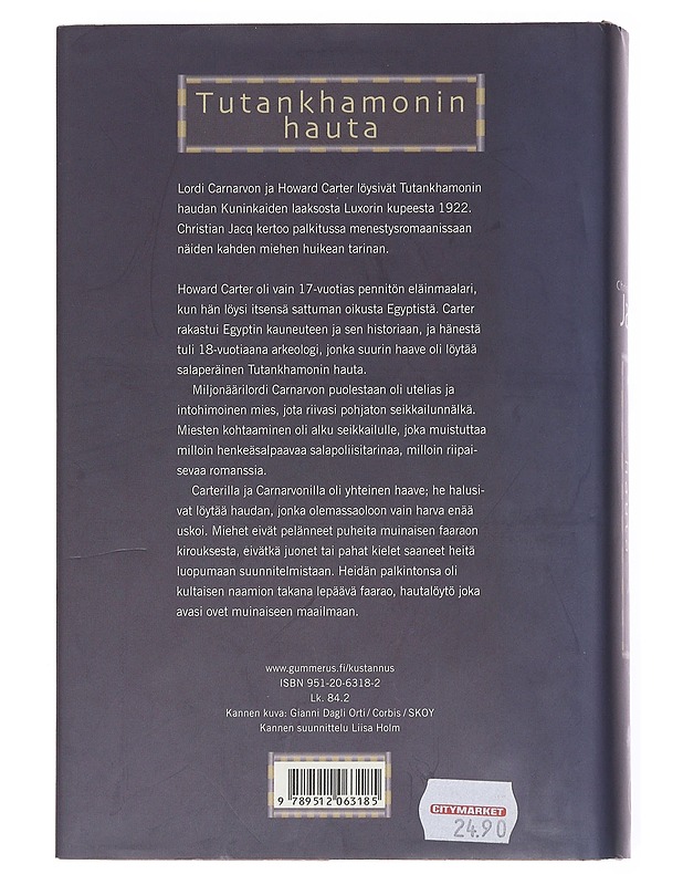 Tutankhamonin hauta - Jacq, Christian - Historiakirjat - 10105557978 - 1