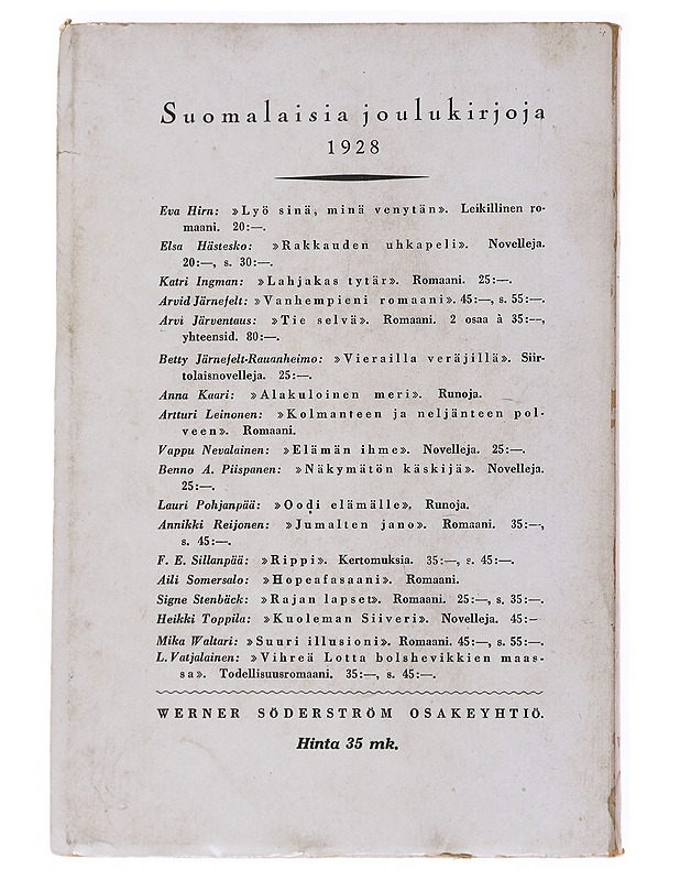 Rippi -F. E. Sillanpää - Kaunokirjallisuus - 10105557988 - 1