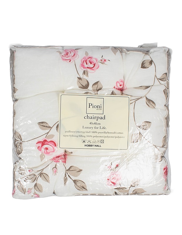HOBBY HALL Pioni istuintyyny, 40x40 cm - Tyynyt ja peitot - 10105558035 - 0
