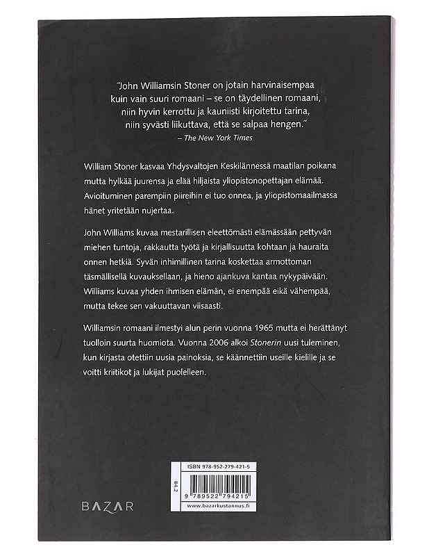 Stoner - Williams, John - Romaanit ja novellit - 10105558065 - 1