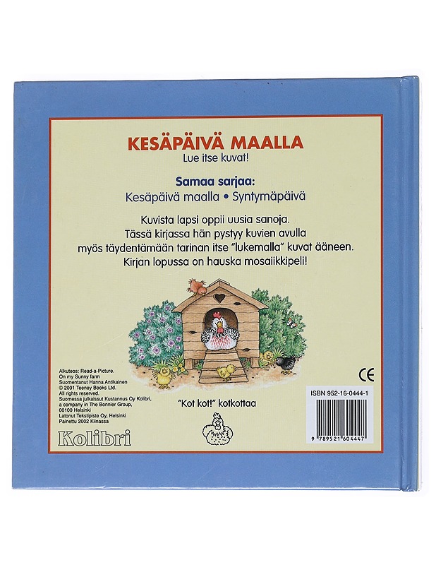 Kesäpäivä maalla - Antikainen, Hanna - Lastenkirjat - 10105558120 - 1
