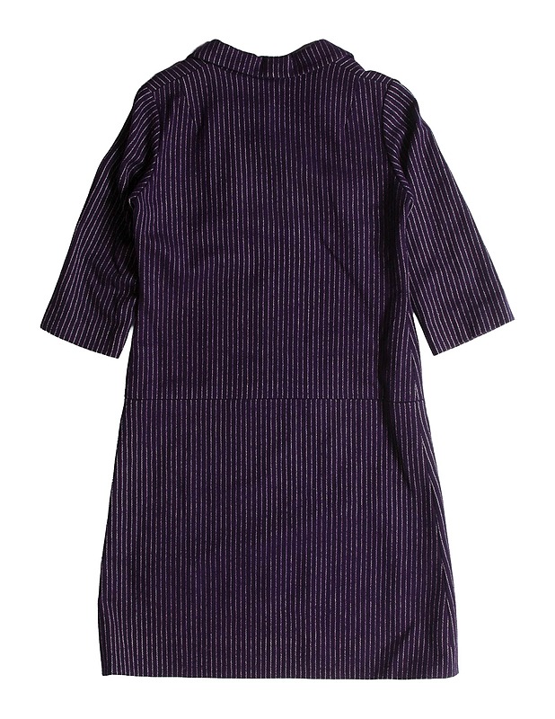 Tummanvioletti raidallinen takkimekko - Mekot ja hameet - 10105558156 - 1