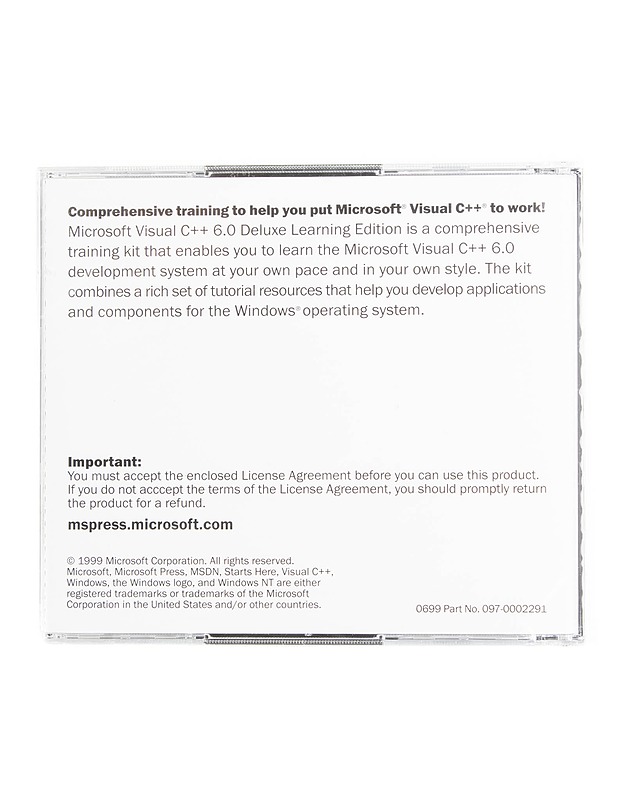Microsoft Visual C++ 6.0 Deluxe Learning Edition - CD-ROM - CD-levyt - 10105558169 - 1