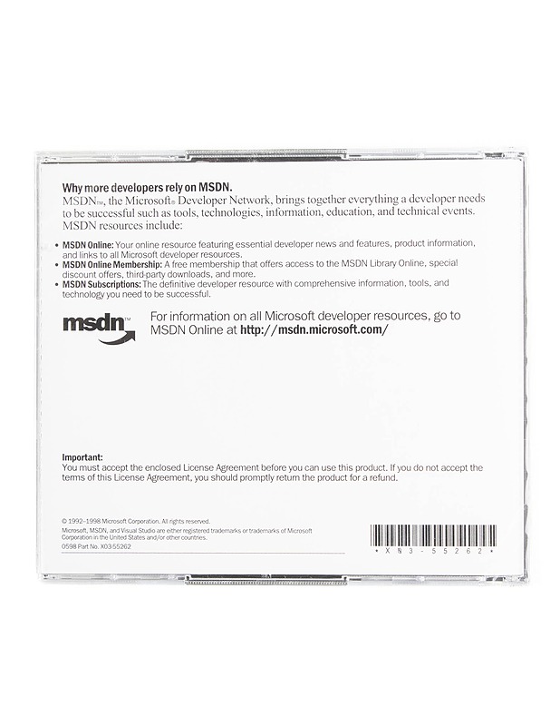 Msdn Library: Visual Studio 6.0 - CD-ROM - CD-levyt - 10105558181 - 1