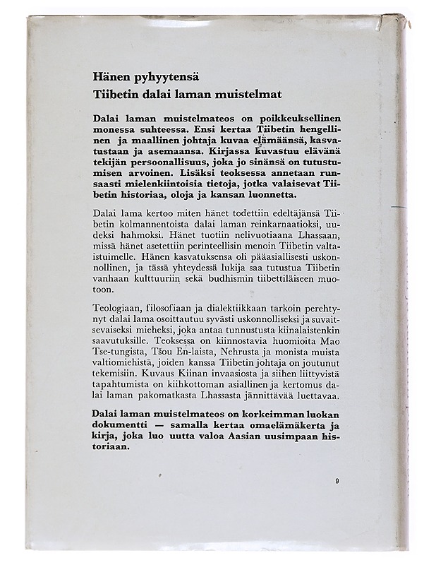 Maani ja kansani puolesta - Dalai Lama - Elämäkerrat ja muistelmat - 10105558214 - 1