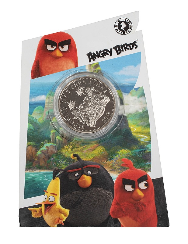ANGRY BIRDS  Sierra Leonen tasavallan virallinen  2019 juhlaraha - Koriste-esineet - 10105558210 - 0
