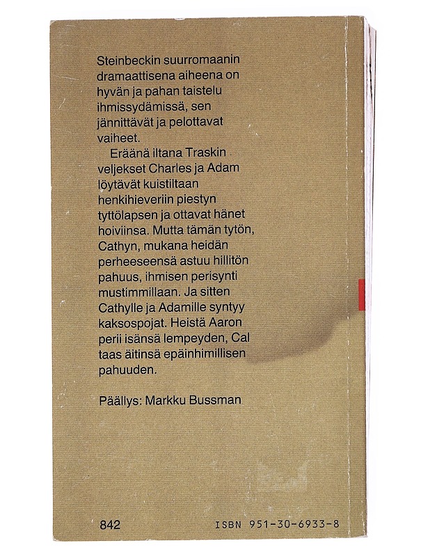 Eedenistä itään - Steinbeck, John - Romaanit ja novellit - 10105558225 - 1