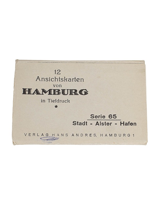 12 Ansichtskarten von Hamburg - Verlag Hans Andres kuvasarja - Muut sisustustavarat - 10105558234 - 0