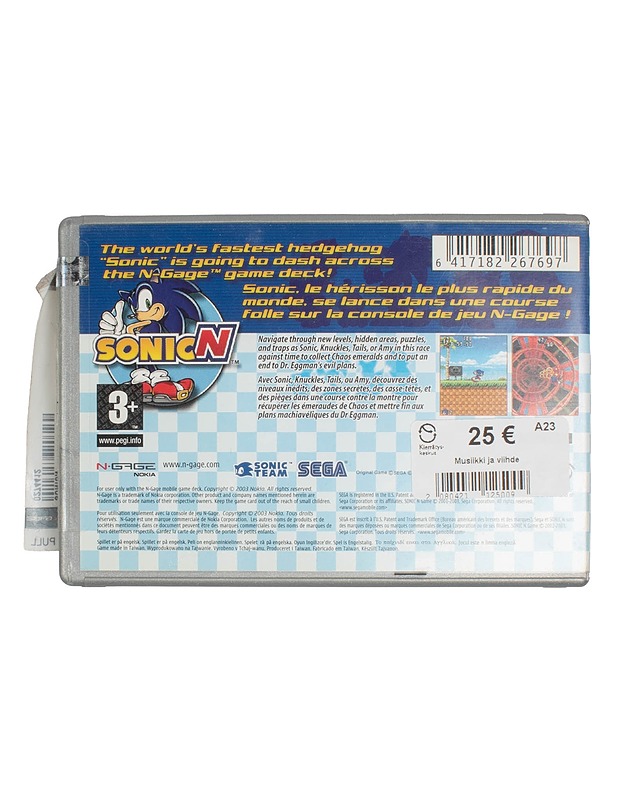 NGAGE SonicN - Sonic Team SEGA - Konsolit ja konsolipelit - 10105558254 - 1