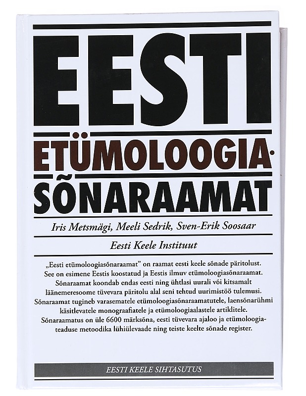Eesti etu?moloogia-sönaraamat - Metsmägi, Iris - Tietokirjat ja oppaat - 10105558252 - 0