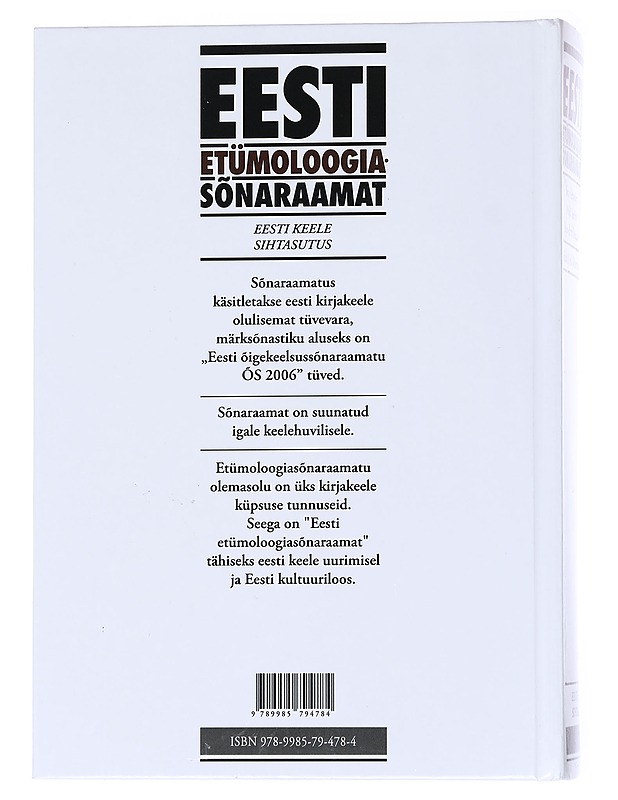 Eesti etu?moloogia-sönaraamat - Metsmägi, Iris - Tietokirjat ja oppaat - 10105558252 - 1